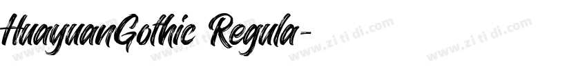 HuayuanGothic Regula字体转换